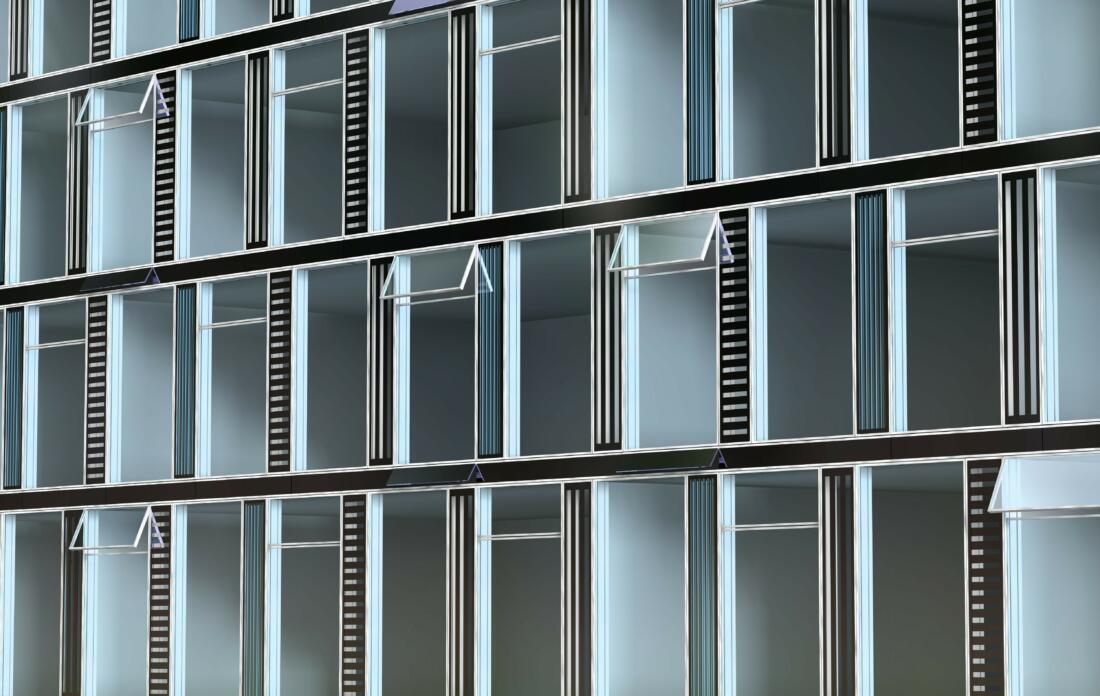 LVR Hochhaus am Ottoplatz in Köln - Visualisierung Halle