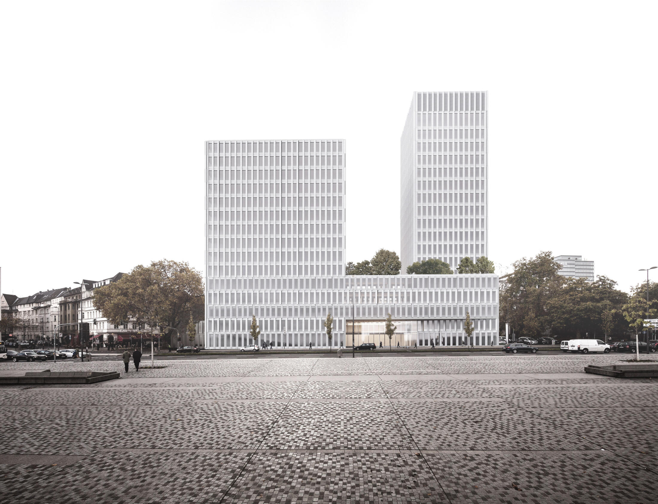 SUPERGELB ARCHITEKTEN Wettbewerb Haidpark,Visualisierung SUPERGELB ARCHITEKTEN