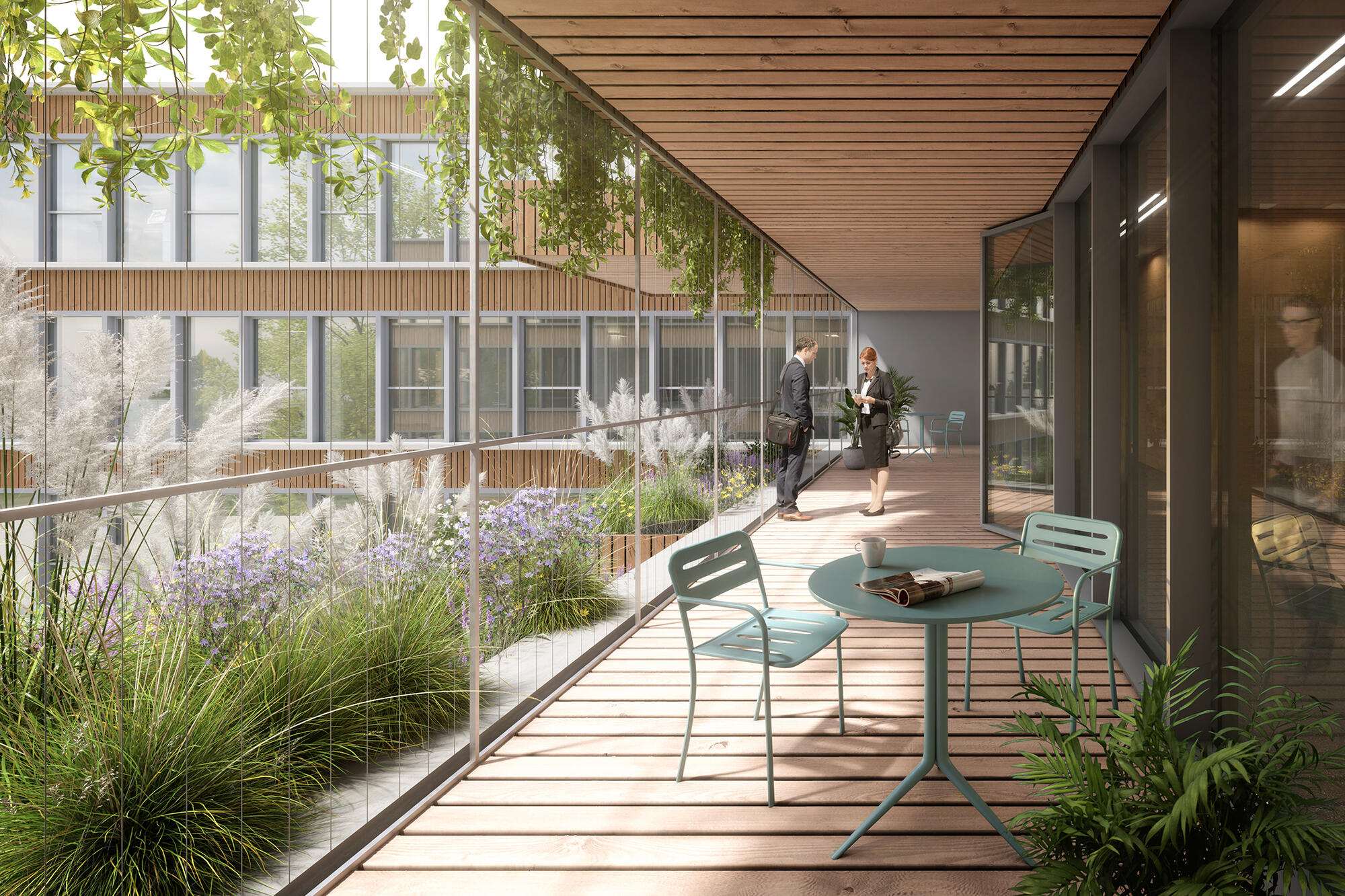 Gascade Zentrale © SUPERGELB ARCHITEKTEN Architekten / Visualisierung moka studio