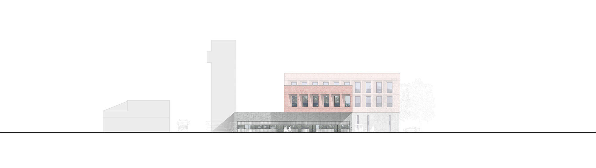 Hauptfeuerwache Fulda Mitte | Fassade Ost
