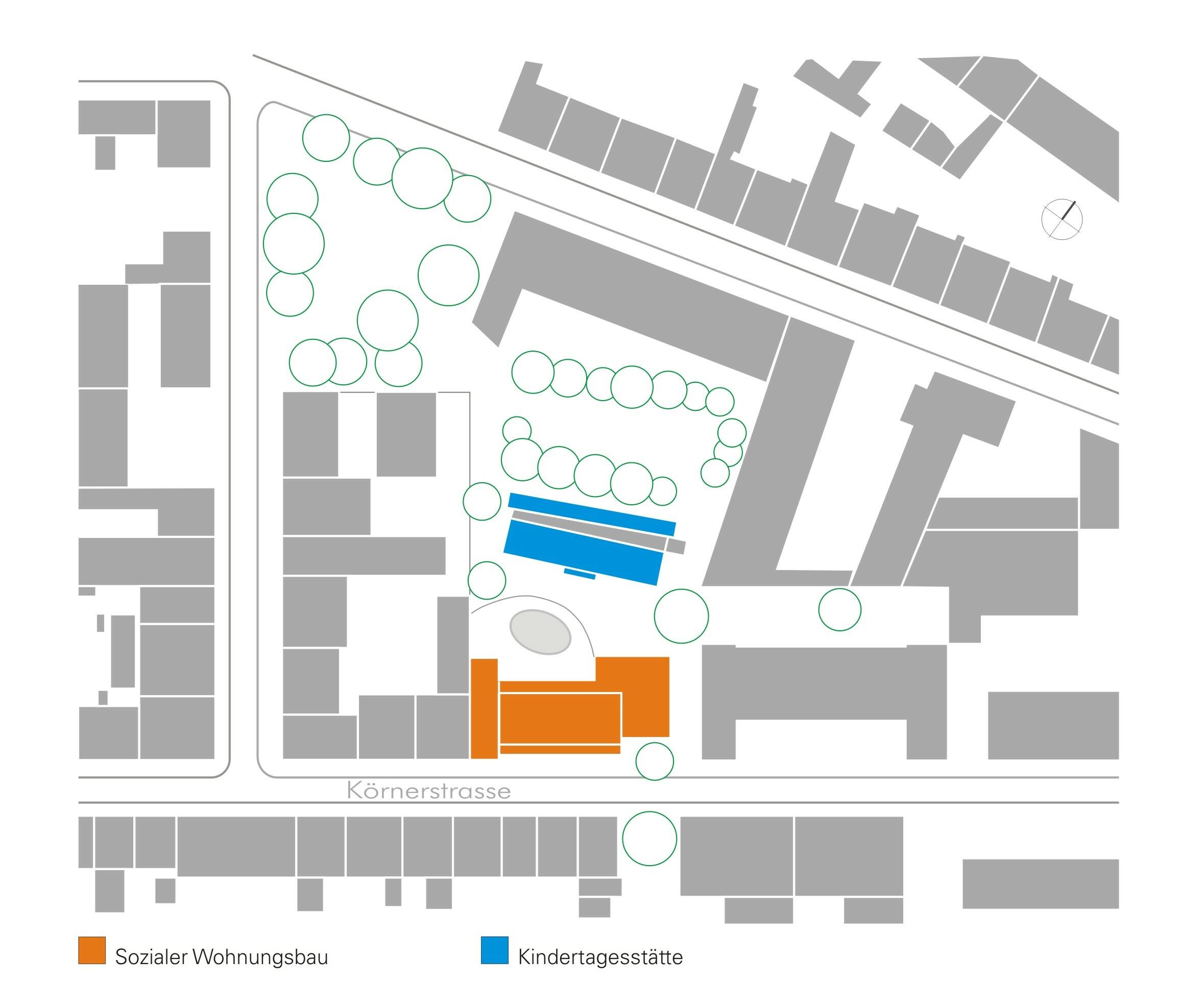 Sozialer Wohnungsbau mit Kindertagesstätte - Köln