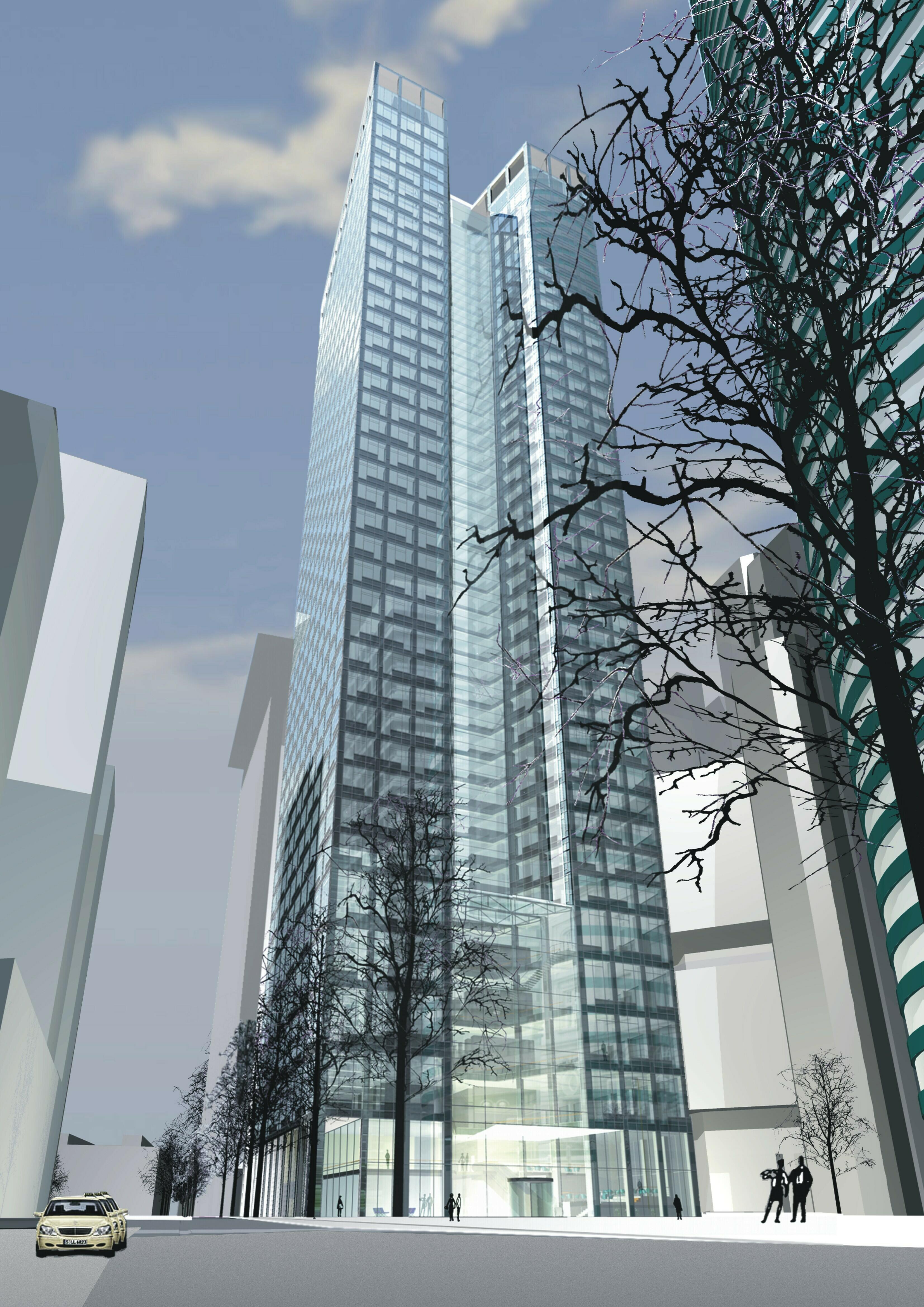 Hochhaus Metzler  LHB Bank Frankfurt - 1. Preis