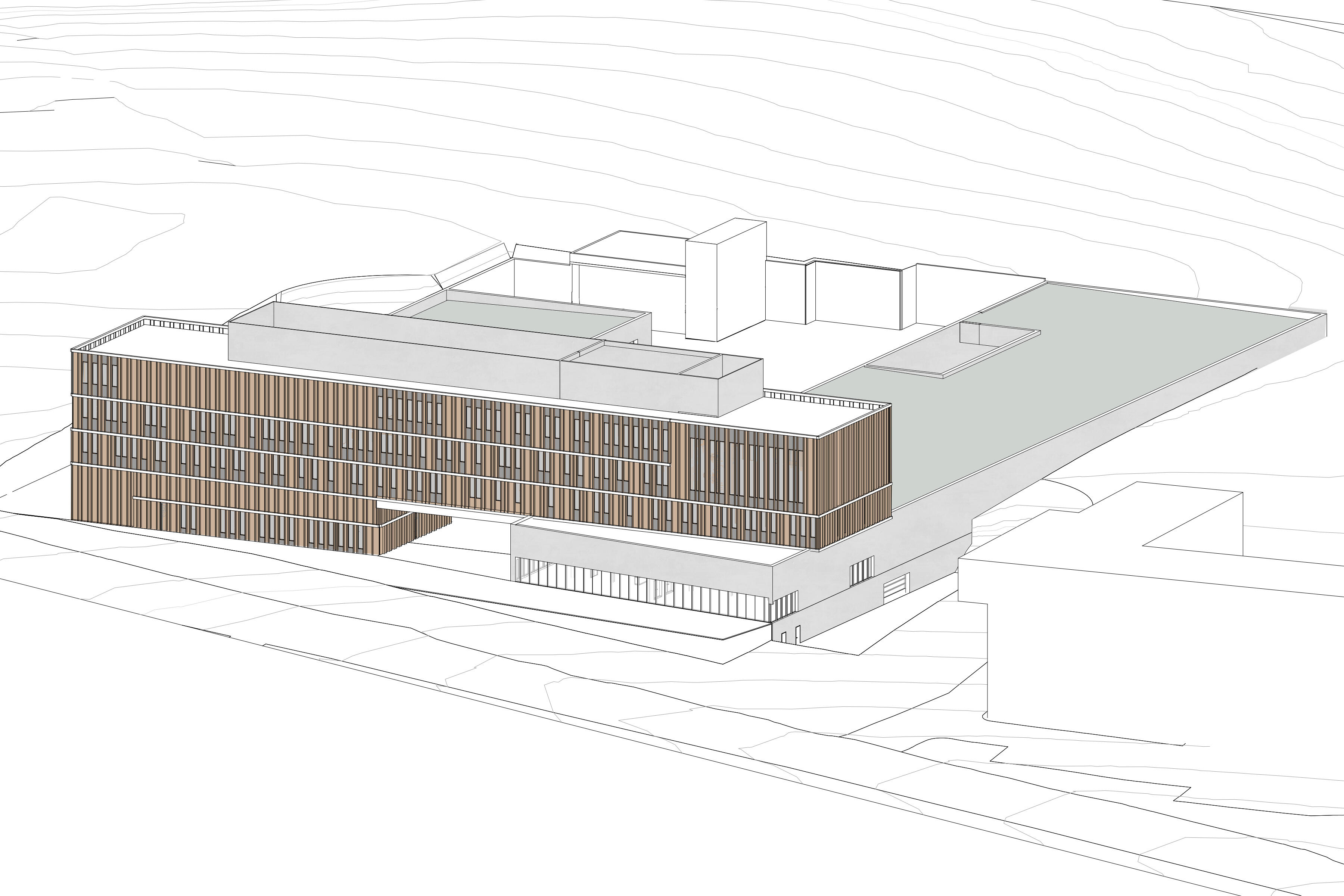 Neubau Gefahrenabwehrzentrum Ennepe-Ruhr-Kreis © SUPERGELB ARCHITEKTEN