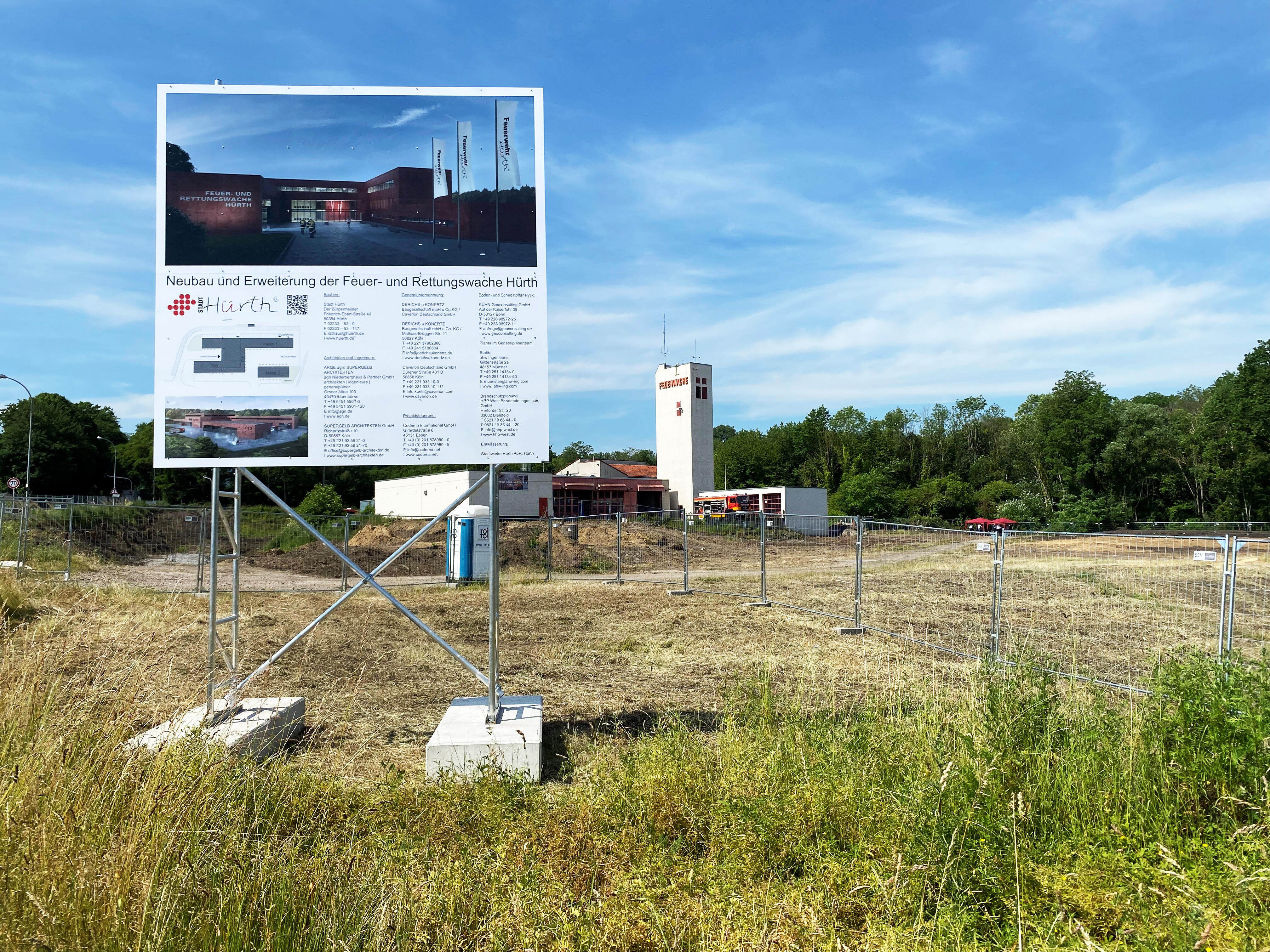 Sanierung / Erweiterung der Feuer- und Rettungswache Hürth - Spatenstich