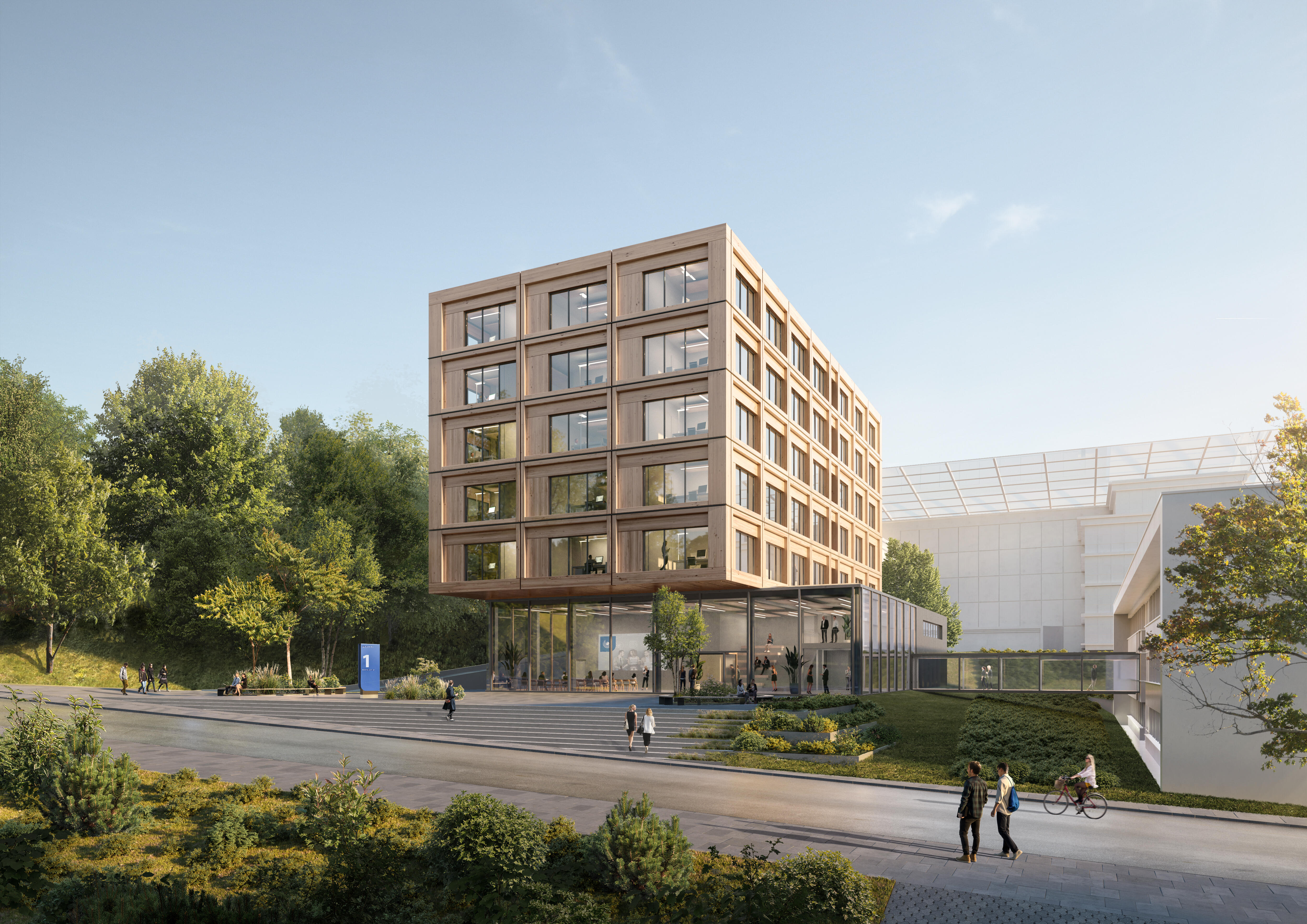 FerFernUni Hagen © SUPERGELB ARCHITEKTEN / Visualisierung moka studionuni Hagen Perspektive